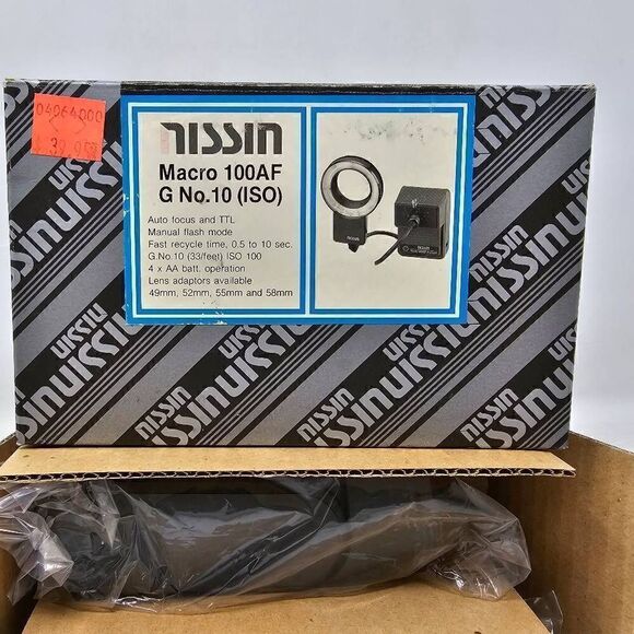 NISSIN MACRO 100AF RING FLASH THYRISTOR TTL MANUAL FLASH MODE FAST RECYCLE TIME - Picture 2 of 4